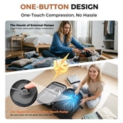 Fegat Vacuum Backpack for Travel,New Upgrade 60L Expandable Compression Bag with One-Button,Pump & TSA Lock,Vacuum Seal Backpack Flight Approved,Carry on Backpacks for Travel Business