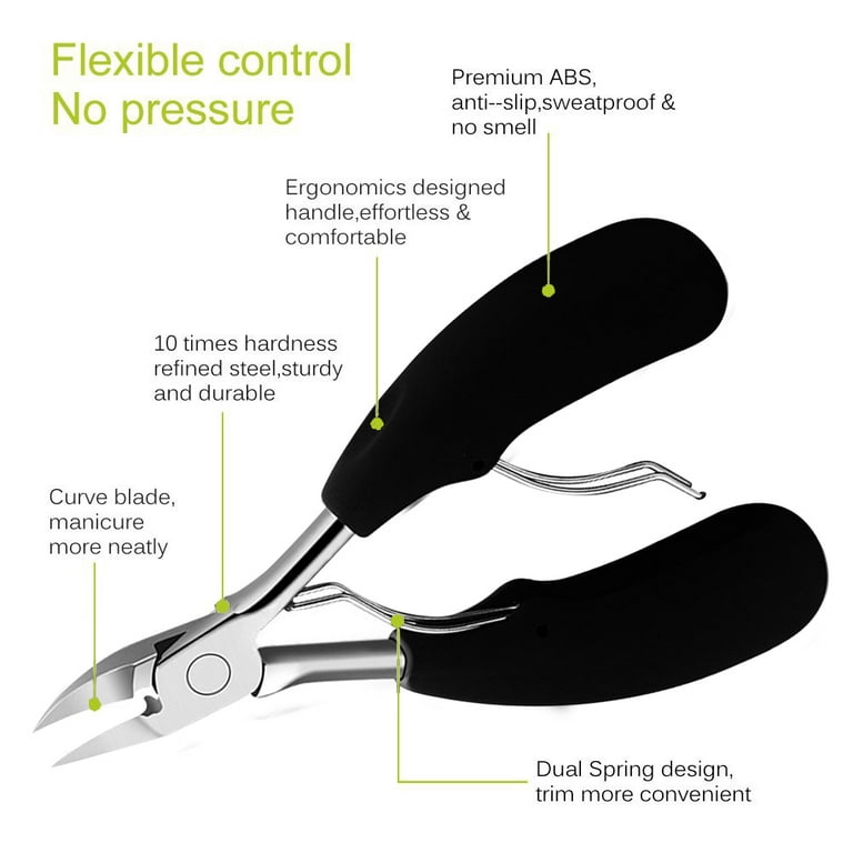 ZenToes Heavy Duty Nail Clippers with Stainless Steel Curved Blade
