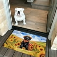 thumbnail image 2 of Vintage Portuguese Water Dog Says Hello Mother's Day Summer Sunflower Field Doormat PWD Portie Fishing Dog Lover Indoor Outdoor Welcome Mat - 12005, 2 of 5