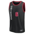 thumbnail image 2 of Men's Fanatics Alex Caruso Black Chicago Bulls Fast Break Jersey - City Edition, 2 of 3