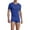 Royal, variant on INCERUN Men's Short Sleeve Fit Leotard Comfortable Zipper Home Unitard Jumpsuit