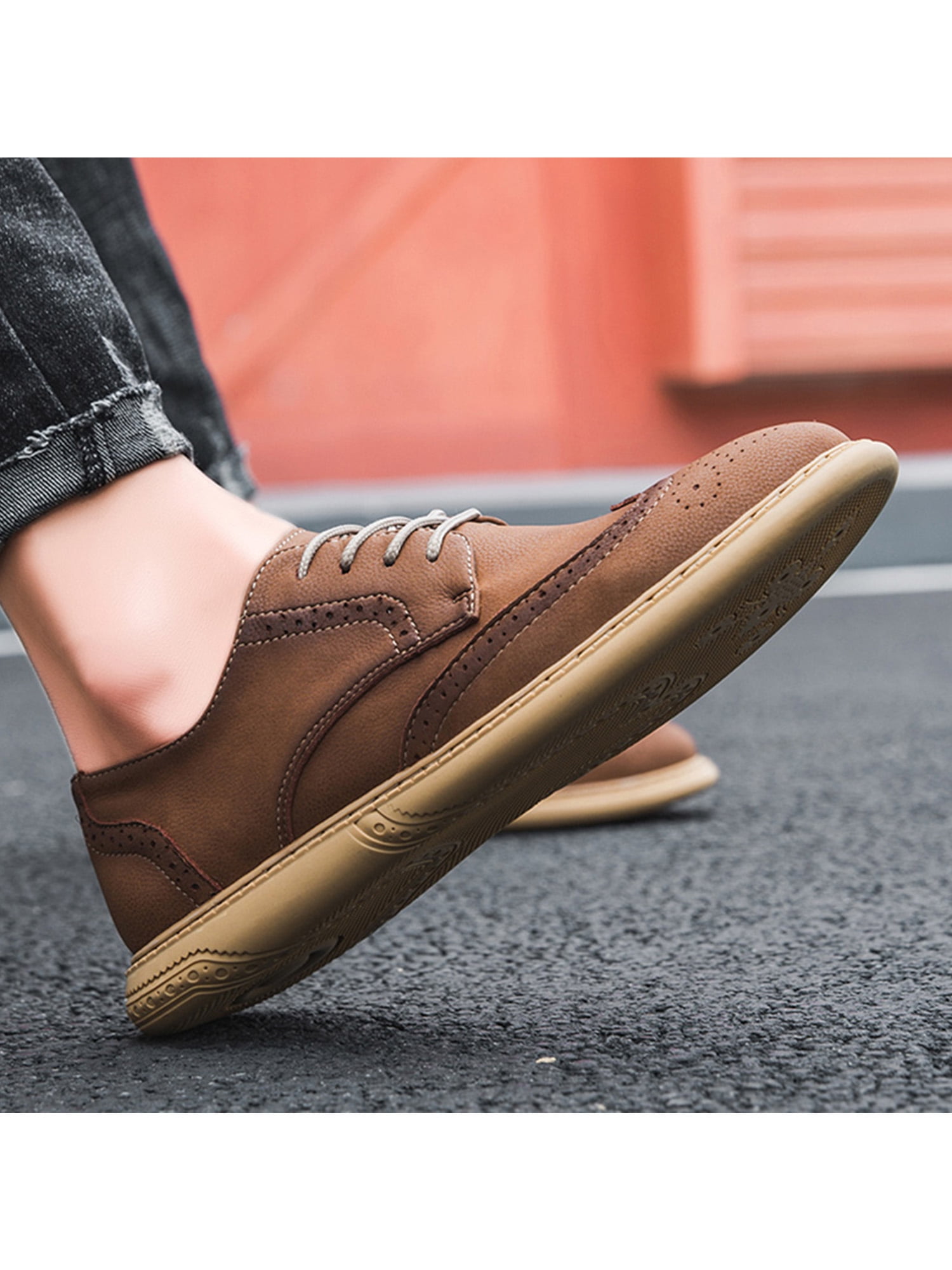 LUXUR Mens Luxry Formal Leather Shoes 