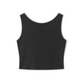 thumbnail image 5 of Coduop Women Crop Tank Tops Sleeveless Square Neck Solid Color Silm Fit Vest Tops Basic Tops, 5 of 9