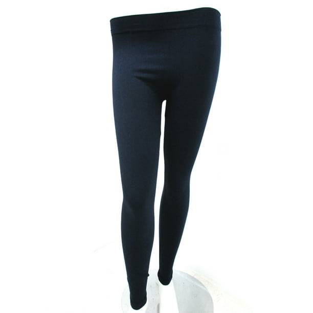 Womens Ankle Length Footless Tights Pantyhose Seamless Stretch Opaque Navy