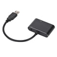 thumbnail image 4 of 2 En 1 Compatible Con USB A Interfaz Multimedia De Alta Definición Y Cable Adaptador VGA Compatible Con 1080p USB 3.0 A Interfaz Multimedia De Alta Definición Compatibilidad Con ANGGREK USB 3.0 VGA Converter, 4 of 8