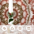 thumbnail image 3 of Sheer Curtain 63 Inch Length 2 Panels Light Filtering Window Curtain Boho Retro Sheer Voile Curtains Rod Pocket Window Treatment for Kitchen Living Room Ethnic Tribal Floral Pattern Red, 3 of 4
