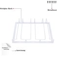 thumbnail image 5 of Sous Porte-Bouteille à Vin, Verres à Tiges, Porte-Bouteille à Vin Suspendu, Rangement en Verre Métallique (Blanc), 5 of 5