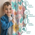 thumbnail image 3 of Blackout Kids Curtains,Pioneer Flower Childrens Insulated Curtains Set Of 2,Bedroom Essentials,Toddler Room Decor 42x84in(106x213cm), 3 of 4