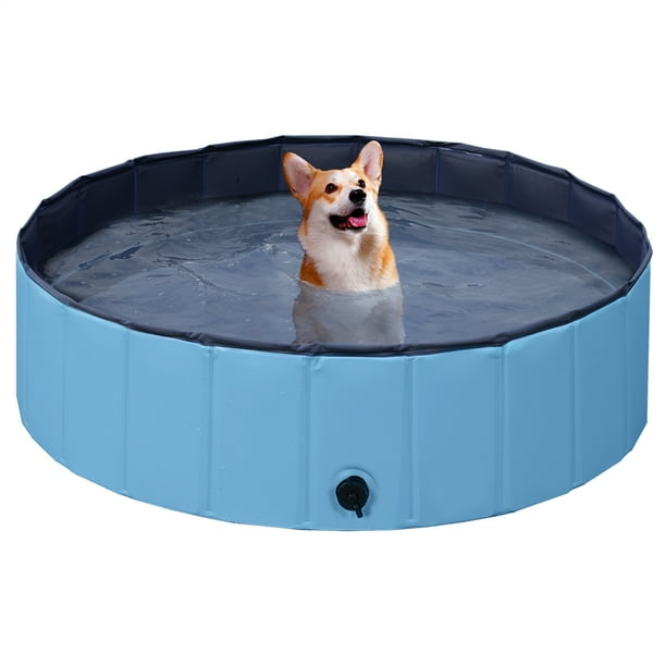 Yaheetech Foldable Pet Pool PVC Water Pond Portable Wash Tub for Dogs