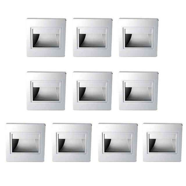 10x 15W Sensores de Movimiento Kusrkot Lámpara Empotrable de Pared Seguridad para Hogar
