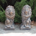 thumbnail image 1 of Zaer Ltd. Paire de Statues de Lion en Magnésium (Lot de 2)(Sûr Extérieur), 1 of 1