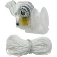 thumbnail image 1 of 1 PCS Tilt Mechanism for Hexagonal Rod Horizontal Blinds Pre-Corded Low Profile Cord Tilt Control 1/4 "Hexagonal Hole with 2m/6.56 feet White Rope, 1 of 5