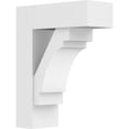 thumbnail image 1 of Ekena Millwork BKTP05X14X18MRC05 Support en PVC de Qualité Architecturale Standard avec Extrémités de Bloc - 5 x 14 x 18 Po., 1 of 1