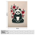 thumbnail image 4 of Orinice Panda Cherry Blossoms Warm Lightweight Blanket Soft Fleece Blankets Throw Blanket for Living Rooms Sofa Decor All Seasons Exquisite Gifts 50x60in, 4 of 6