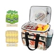 thumbnail image 2 of FORMRS Insulated Cooler Bag 24 Cans Capacity Soft Leakproof Lunch Box with Side Pockets, Red Autumn Leaves, 2 of 7