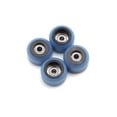 thumbnail image 1 of FlatFace Roues à Roulement pour Fingerboard Durometer V2 Double, Rouleau Lisse, Bicolore Noir et Bleuet, Ensemble de 4, 1 of 5