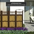 thumbnail image 4 of Red Lantern 4 ft. x 1.5 ft. Japanese Bamboo Kumo Fence, 4 of 7