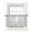 Gray, variant on Black Flower Sheer Kitchen Tier Curtains 45 Inch length,Rod Pocket Half Curtains & Drapes,Vintage Farmhouse Boho Leaf Spring Plant Light Filtering Cafe Bathroom Window Treatments 2 Pcs 27.5"W x 45"L