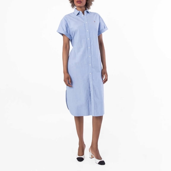 Polo Ralph Lauren Light Blue Chemisier Dress, Size Large