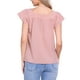 thumbnail image 3 of INSPIRAR CHIC Blusa de Mujer de Verano con Cuello Cuadrado y Mangas Cortas de Gingham XS Marrón Cameo, 3 of 6