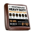 thumbnail image 3 of (2 pack) WHITEDUCK 8' x 10' Heavy Duty Tarp Cover Waterproof - 16 Mil Brown w/Grommets & Reinforced Edges, 3 of 10