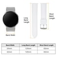 thumbnail image 2 of Uxcell Leather Watch Band 22mm Quick Release Genuine Leather Replacement Watch Straps for Men Women, White, 2 of 6