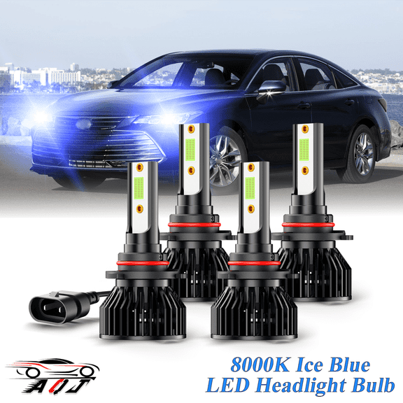 8000K Ice Blue LED Bulb for Toyota Avalon 2013-2017 High-Low Beam Headlight Bulbs Combo Pack of 4
