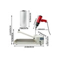 thumbnail image 2 of VEVOR 18" Shrink Wrap Sealer, 530W I-Bar Shrink Wrap Machine, Shrink Wrap Sealer with Heat Gun and Shrink Film Suit for PVC POF Film, 2 of 9
