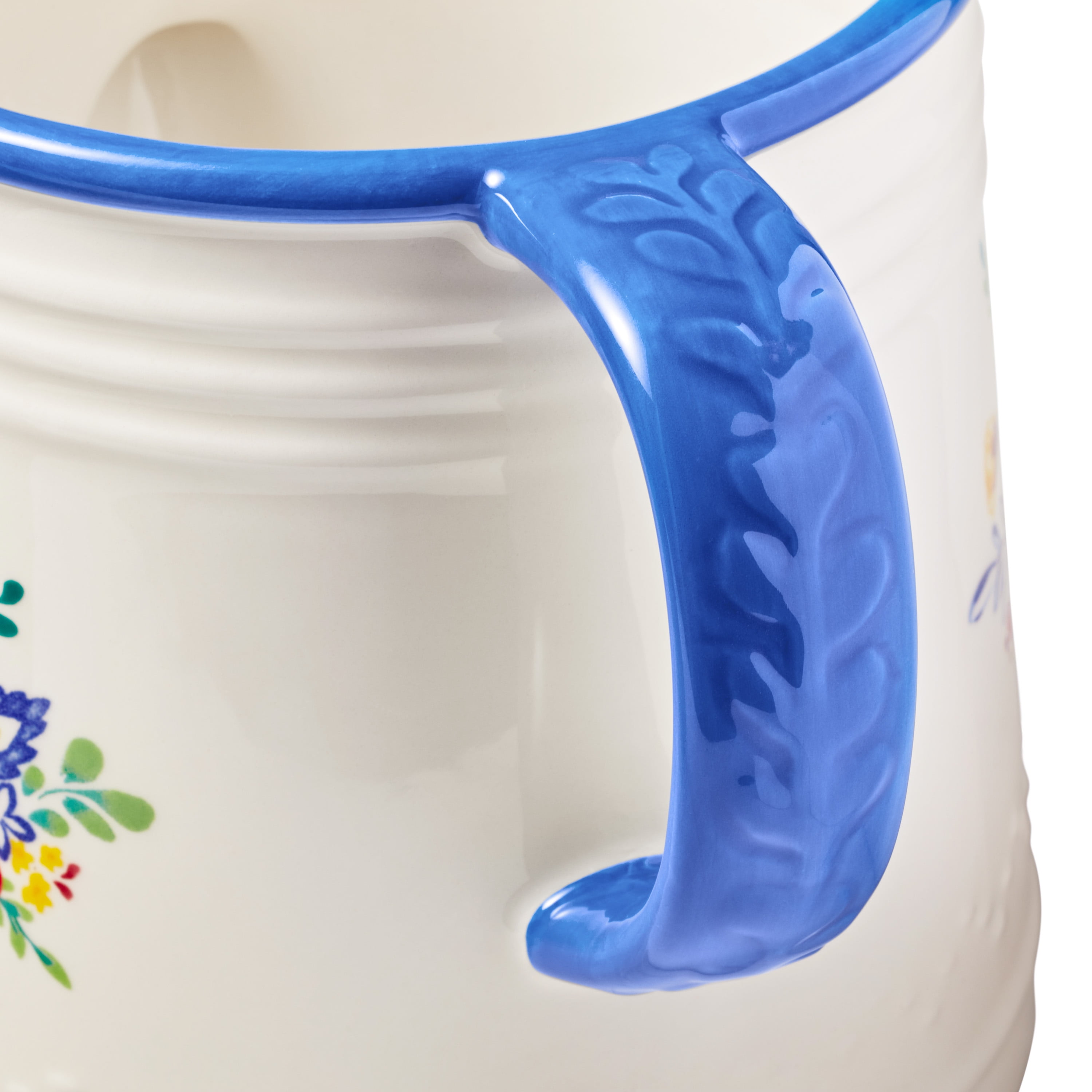 The Pioneer Woman 6-Inch Blue & White Watering Can Ceramic Planter