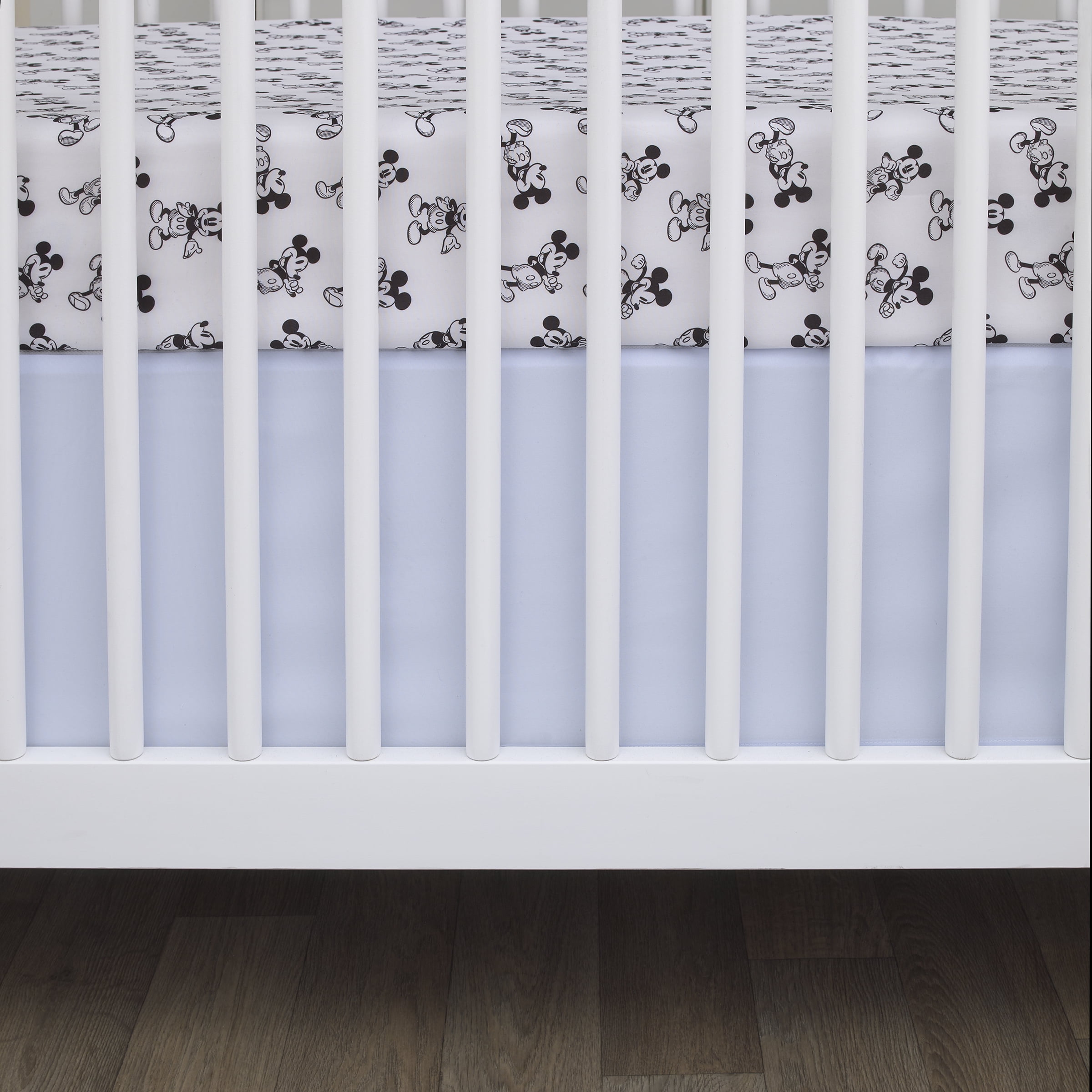 Disney Mickey Mouse 3-Piece Crib Bedding Set, Crib, Blue, Timeless Mickey Collection