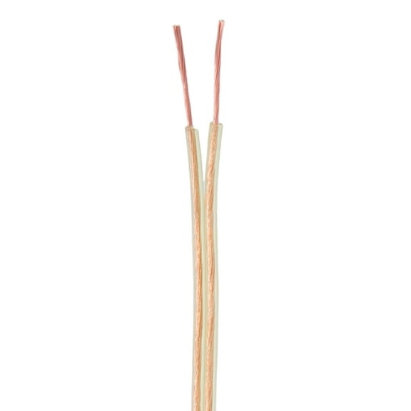 B&P Lamp® Clear Gold 250 Ft. Spool, 22/2 Thin Plastic Covered Cord