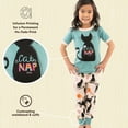 thumbnail image 5 of LazyOne Short-Sleeve PJ Sets for Girls and Boys, Cat Nap, Funny Animal Kids' Pajama Sets, 5 of 6
