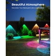 thumbnail image 5 of Ponstec Solar Fence Lights 50 Lumens, LED Deck Lights Solar Powered, IP65 Waterproof Outdoor Fence Lights for Outside Fence Post, Patio Pool Wall, Backyard Steps Pathway Decor, 8 Pack, 5 of 7