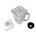 thumbnail image 5 of HQRP Glass Square Replacement Blender Jar Set Compatible with Oster Osterizer Blender Models, 6-Cup, 1.75L Pitcher, 0.46 Gallon Capacity, White Lid, 5 of 7