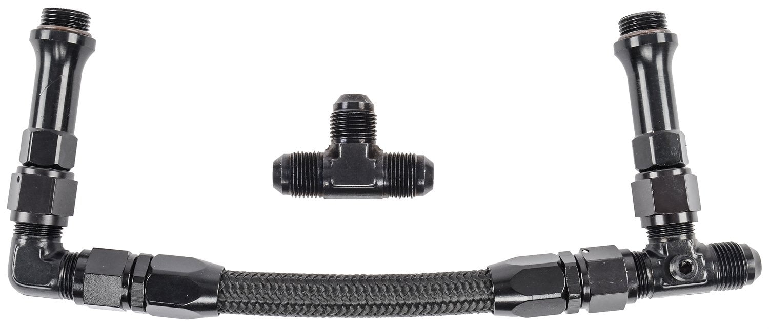 JEGS 15618 Dual Feed Fuel Line Kit for Holley Ultra HP Alum 4150 Carb