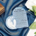 thumbnail image 7 of Memorial Acrylic Heart Sympathy Gift - "A Letter From Heaven" Comforting With Feathers Butterflies 4X4 Inch Keepsake For Loss Of Loved One Graveside Or Home Remembrance Gift, 7 of 7