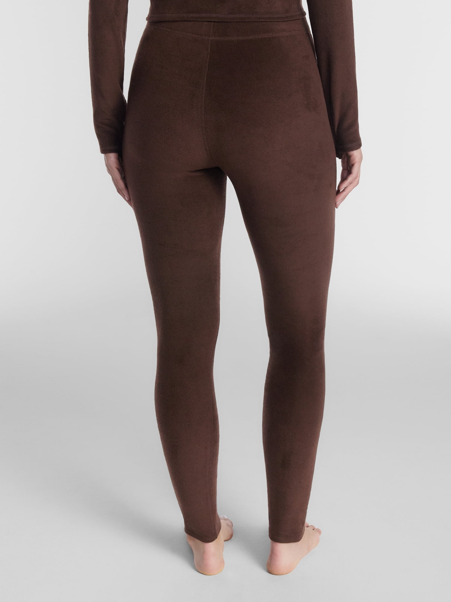 ClimateRight by Cuddl Duds Stretch Fleece Women's Mild Natural Rise Base Layer Thermal Legging, Sizes XS to 4X