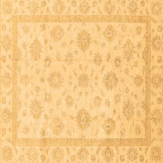 Ahgly Company Indoor Square Oriental Brown Traditional Area Rugs, 5' Square