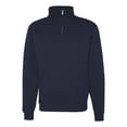 thumbnail image 1 of Jerzees Mens NuBlend Quarter Zip Cadet Collar Sweatshirt, M, J Navy, 1 of 3