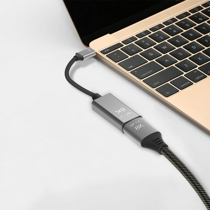USB C to DisplayPort 1.4 8K Cable 8K@60Hz 4K@144Hz Male to Female 20CM Converter Thunderbolt 3 to DisplayPort Adapter TAPDRA Spare Part