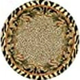 thumbnail image 3 of Unique Loom Tapis Guépard Border Design 8' x 8' Rond Ivoire/noir, 3 of 10