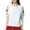White, variant on Hrsba Tops for Women Trendy,Solid Color Crewneck Blouse 1/2 Sleeve Comfy Casual Summer Ladies T Shirt Tee Top