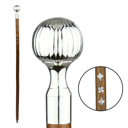 Cane Silver Ball Walking Stick for Women Canes for Men, Seniors Stylish Elderly Assistance Products