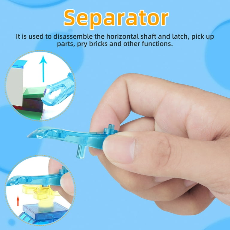  Ulanlan Separator Tools Compatible with Lego Blocks and  Technic, Building Block Tool Kit, Including 1 Multi use Hammer,1 Blocks  Pliers, 1 Clip and 2 Brick Separator : Toys & Games