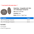 thumbnail image 2 of Clutch Disc - Compatible with 1966 - 1971 Volkswagen Transporter 1967 1968 1969 1970, 2 of 2
