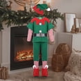 thumbnail image 4 of Disfraces Navidad Disfraz Elfo Navideño para Cosplay Festival Disfraces para Padres E Hijos Hombres Y Mujeres Adultos Disfraz Navidad Verde (masculino 140 Cm) Elfo Verde, 4 of 9