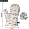 thumbnail image 6 of Cute Oven Mitts,Pioneer Flower Floral Print Pattern Oven Mitt 2-Pack Set,Kitchen Gloves for Oven,Heat Resistant Oven Mitts 7.7"x12", 6 of 7