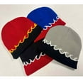 thumbnail image 5 of Couver Flame Fire Design Cuffless Beanie Hat Ski Beanie Hat - Black / Gold & Red Fire, 5 of 8