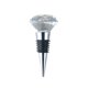 thumbnail image 2 of Juego de tapones de vino Diamond Crystal, paquete de 2, acero inoxidable y silicona, 5 años de vida útil, tecnología de sellado al vacío, 6 tapas intercambiables, se adapta al 98% de las botellas, 2 of 7