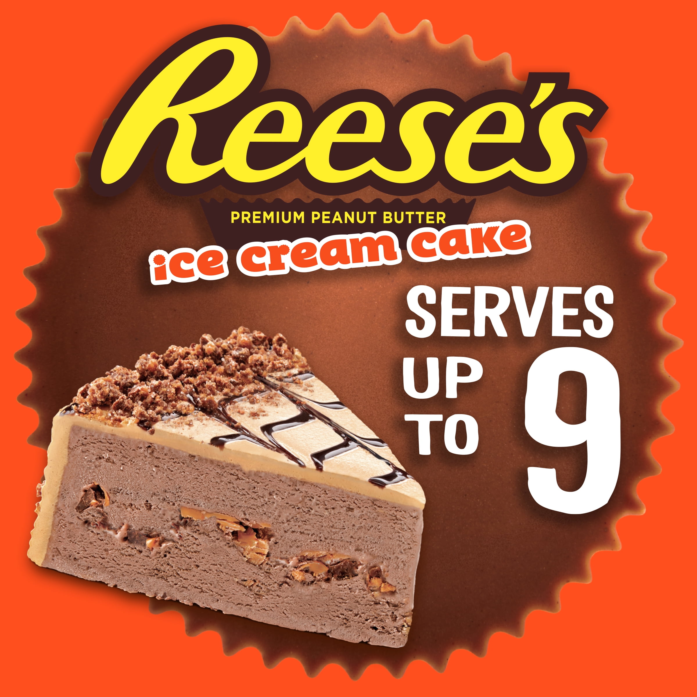 Reese's Premium Peanut Butter Ice Cream Cake, 46oz (Frozen)